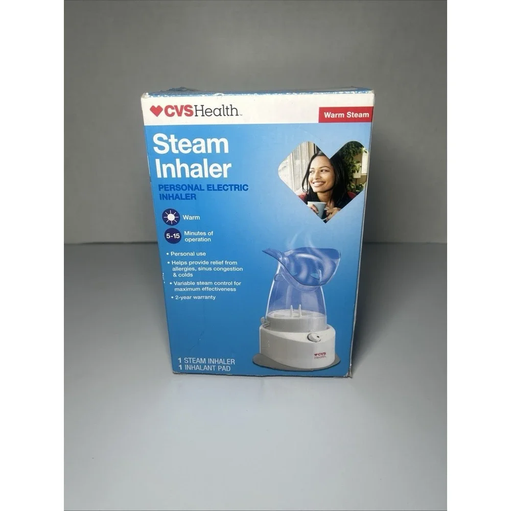 CVS Warm Steam Inhaler Personal Electric Inhaler Allergies Sinus Congestion *NEW
